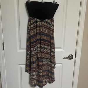 Xtraordinary strapless Aztec print dress size 3